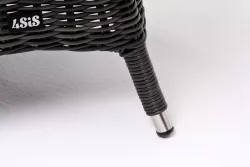 "Равенна" кофейный стол из искусственного ротанга, цвет графит