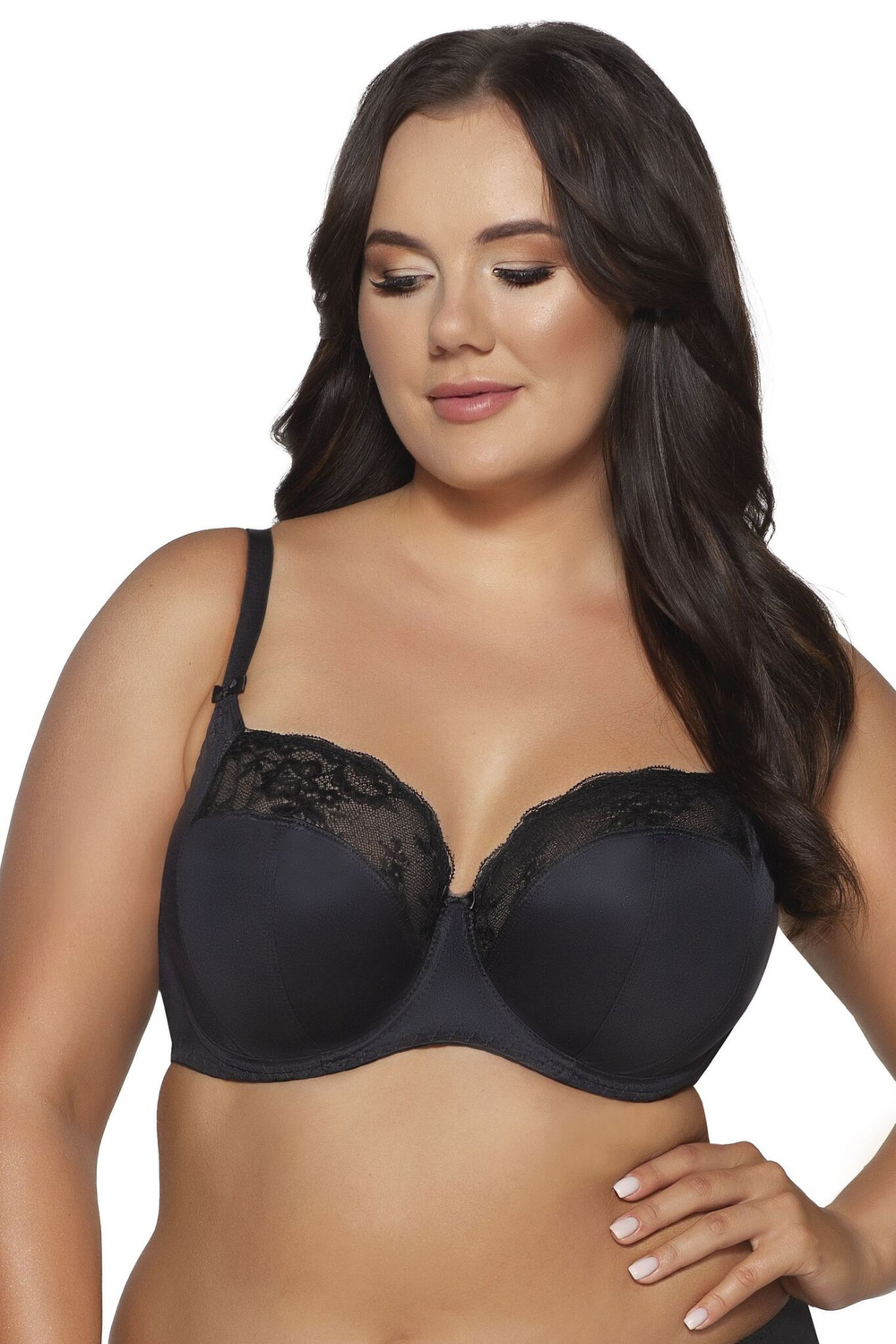 Бюстгальтер с мягкой чашкой Camellia (Размер: 70I) (Цвет: черный)