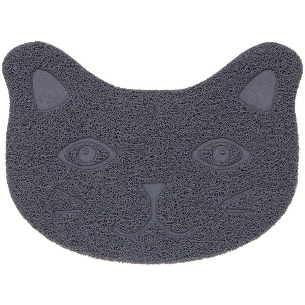 Коврик для животных «ДОНКОТТИКО», мордочка, цвет серый агат, 35*30см (лейбл)