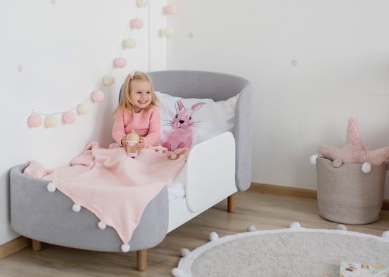 Защитный бортик для кровати KIDI soft (белый)