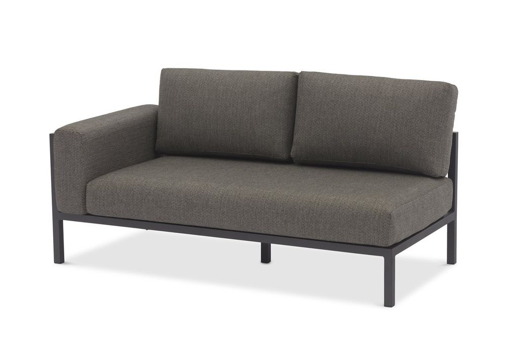 Stockholm, диван антрацит/серый, алюминий