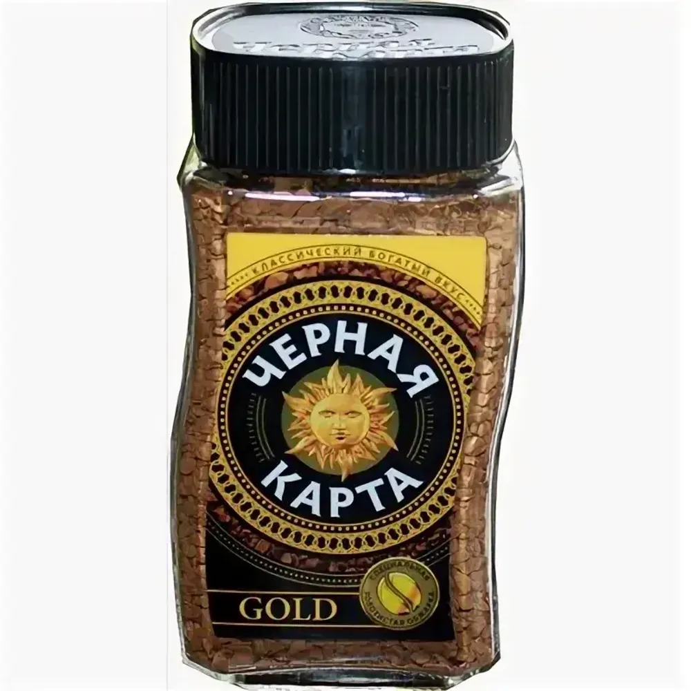Кофе растворимый Черная Карта Gold, 47.5г