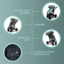 Модульная коляска BubaGO Pellegrino 3в1