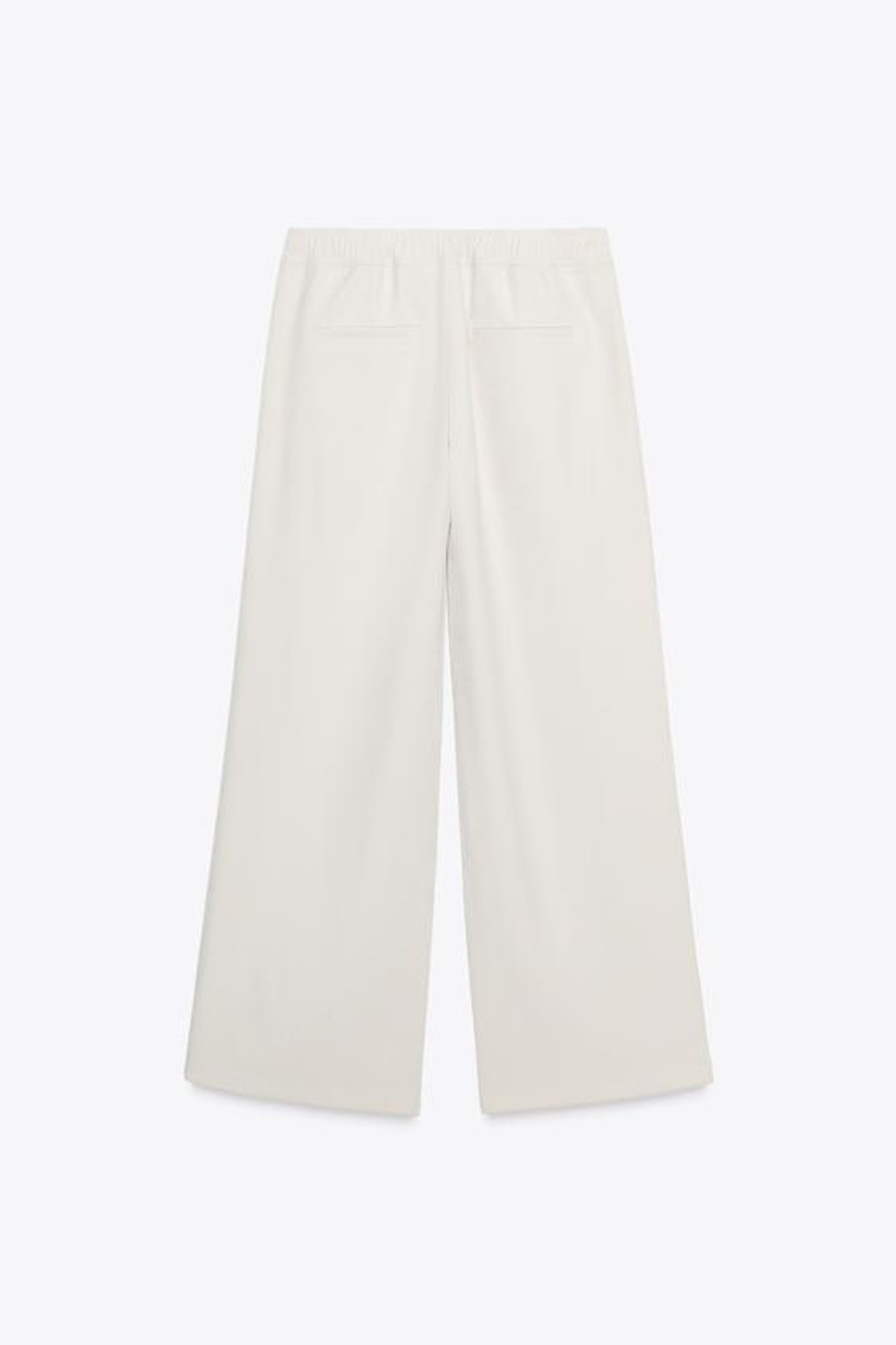 ZARA БРЮКИ WIDE LEG, ЭКРЮ