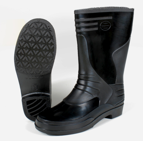 Сапоги женские ПВХ, черный