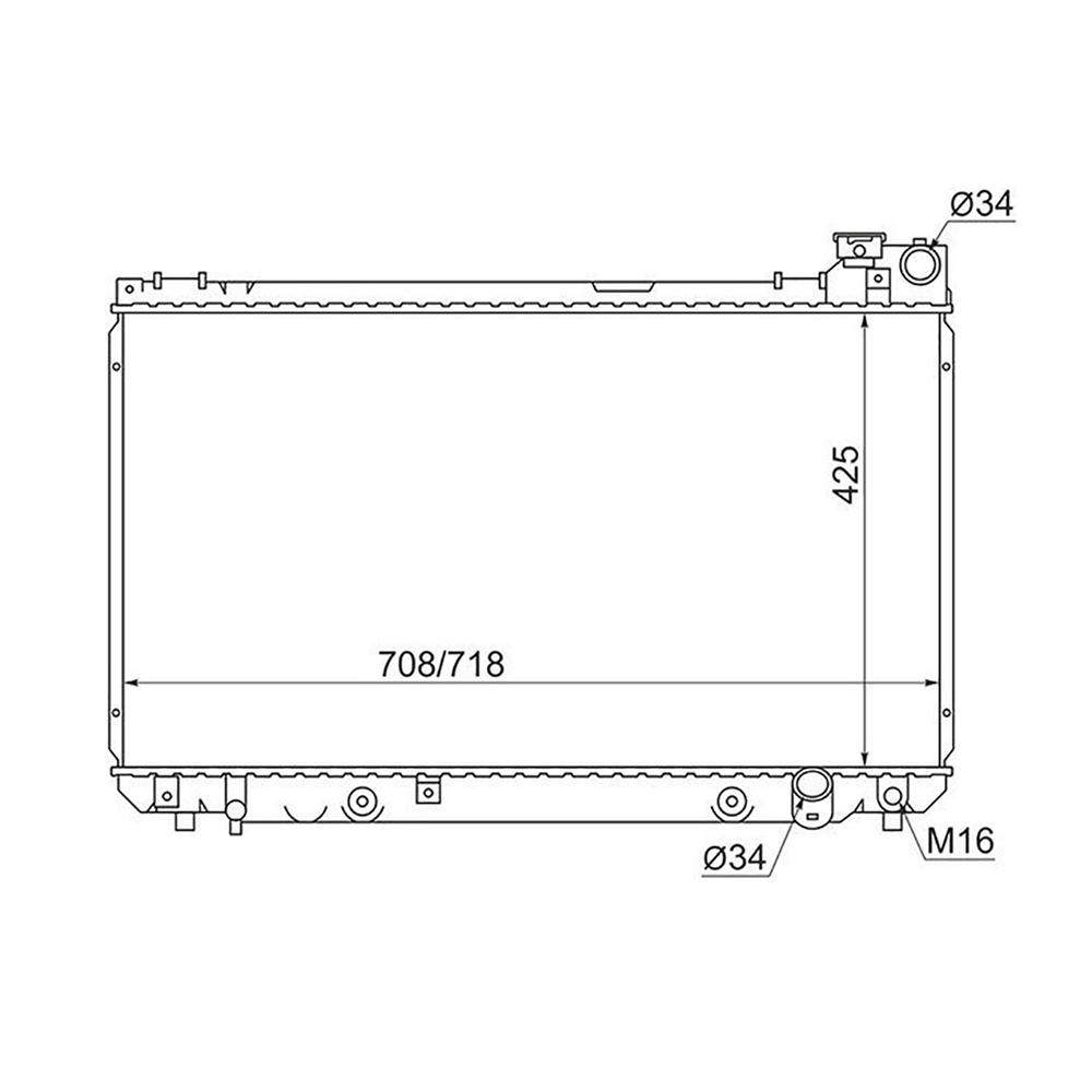 Радиатор охлаждения Toyota Brevis
