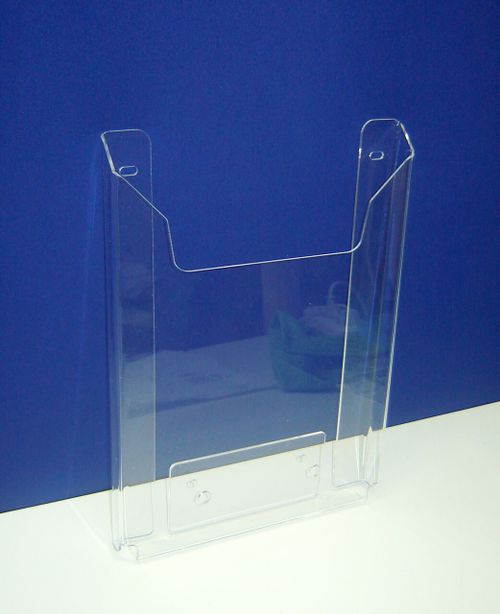 Карман буклетница А4 (акрил, на саморезы) верт, объем 30 мм