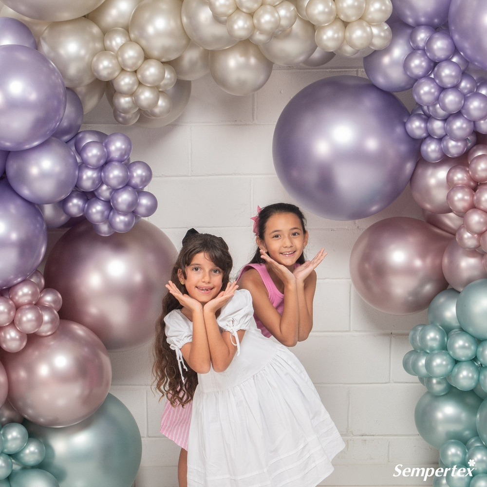 Шар 5" Розовый цветок, шелк / Silk Pink Blossom 809