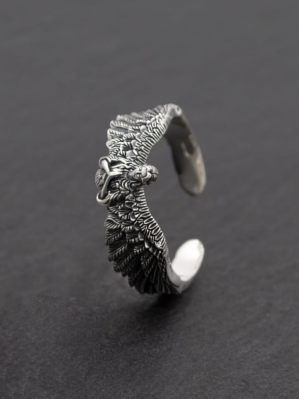 Кольцо «Ангел‑хранитель» из серебра