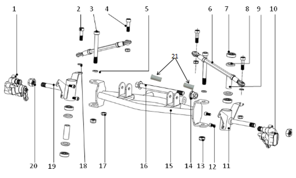 Запчасти B к квадроциклу Motax Grizlik X16