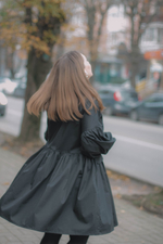 Платье из чёрного хлопка