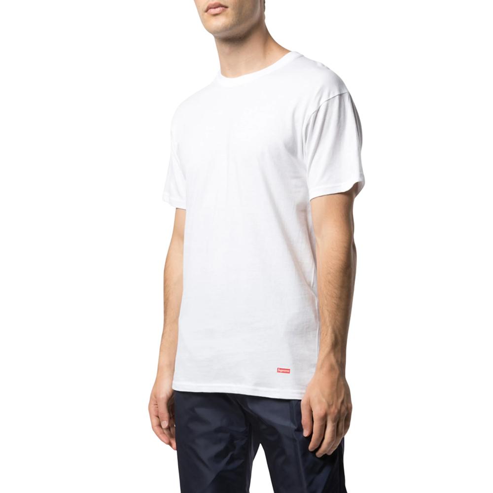 Футболки Supreme x Hanes 3-Pack White