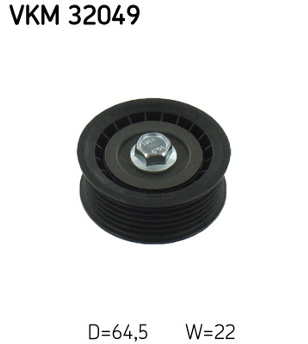 SKF - VKM32049-SKF - Deflection/Guide Pulley, V-ribbed belt