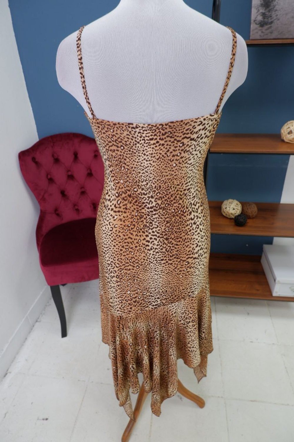 Сарафан с леопардовым принтом 44 размер