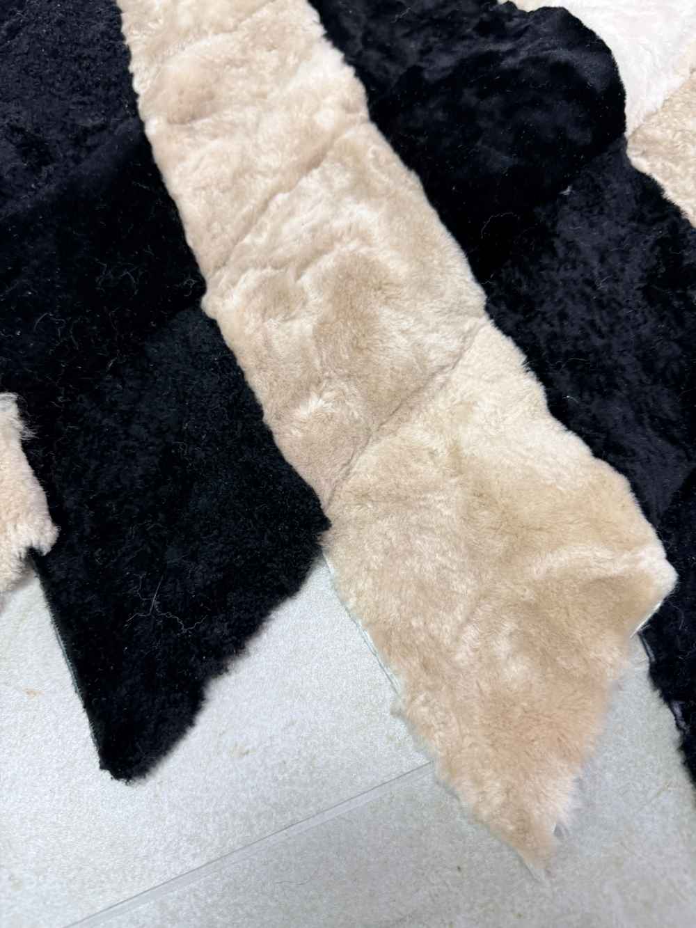 Покрывало меховое ковер из шкуры овчины