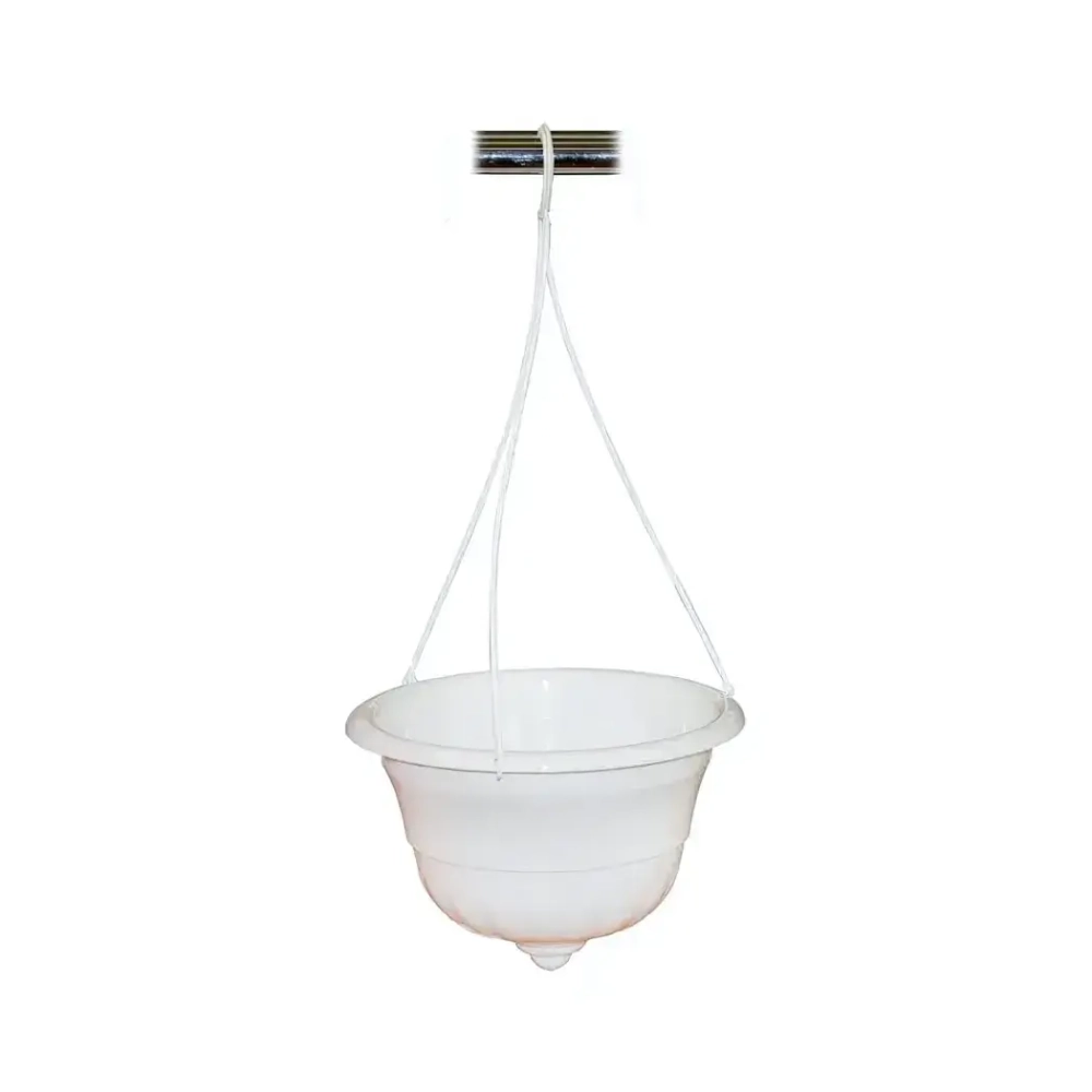 Горшок-кашпо Грация 4,5л подвесной белый