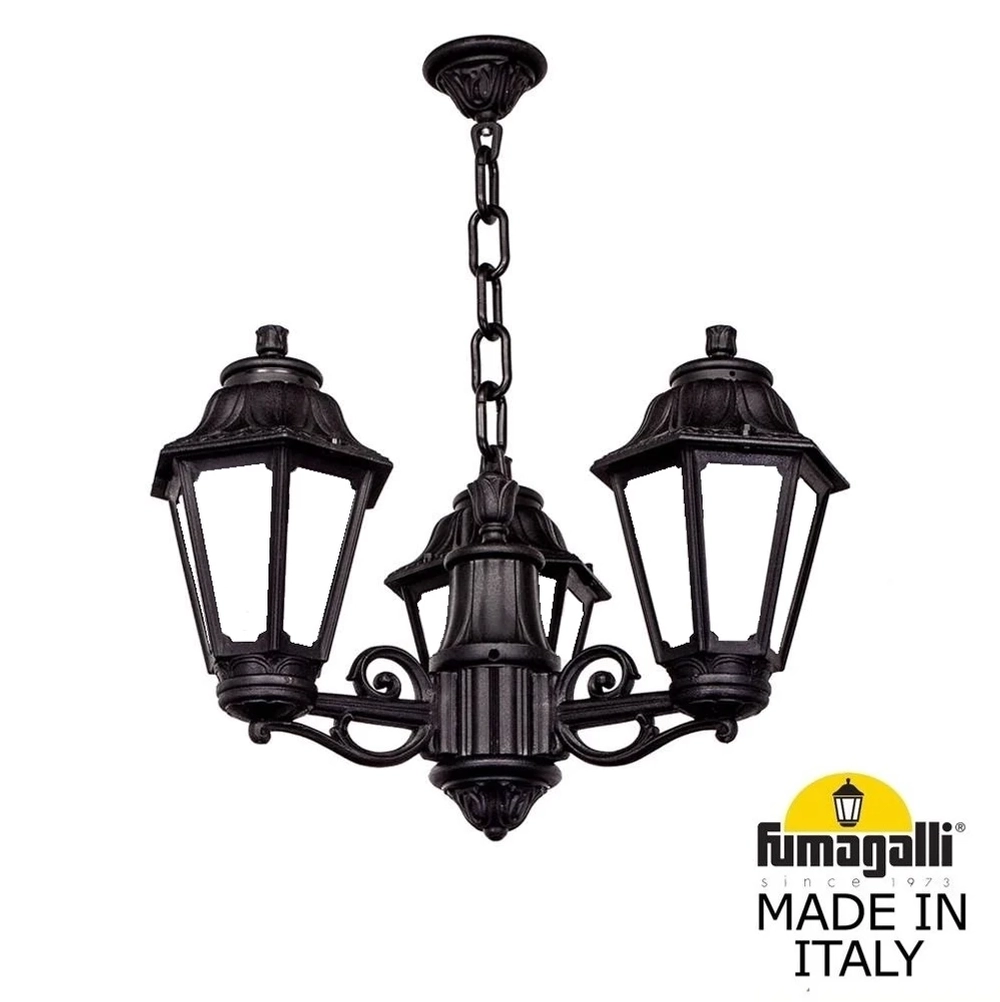 Уличный подвесной светильник Fumagalli SICHEM/ANNA 3L E22.120.S30.AYF1R