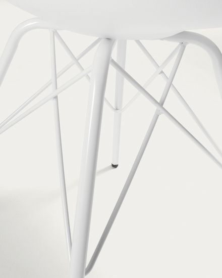 Стул Lars белый с металлическими ножками La Forma Испания 