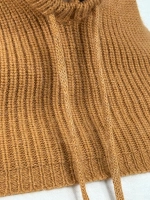 капор зимний и осенний капюшон- снуд вязаный ангора