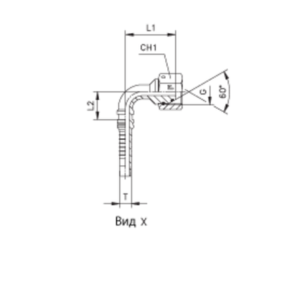 Фитинг DN 20 BSP (Г) 3/4 (90) Interlock