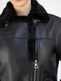 Дубленка авиатор натуральная зимняя