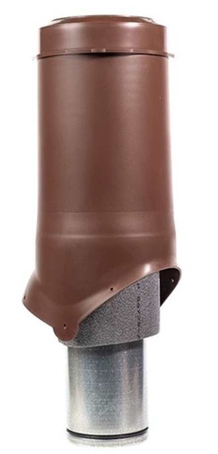 Выход вентиляции Krovent Pipe-VT 125is/500 красный/коричневый/серый, зеленый/кирпичный/черный