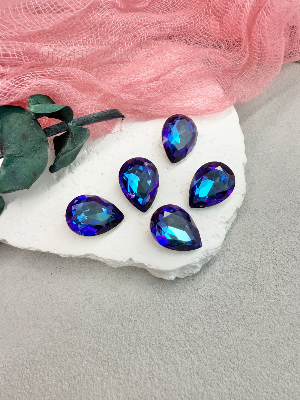 Капля Drop 18*13 мм, Bermuda Blue