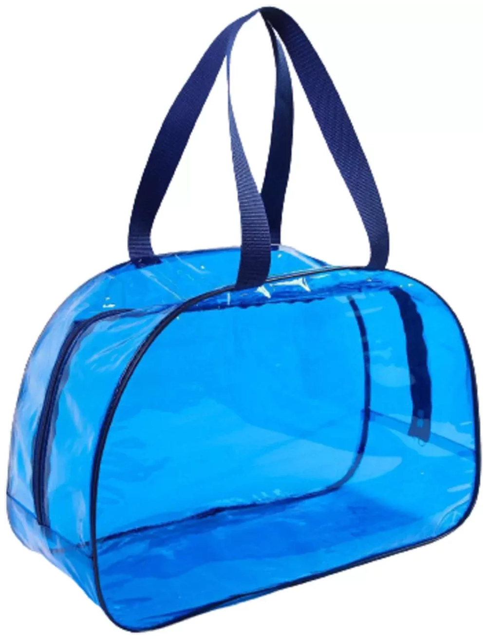 4927649 Сумка в роддом 30х45х20 ПВХ, цветная пленка, ручки рем. лента, цвет синий