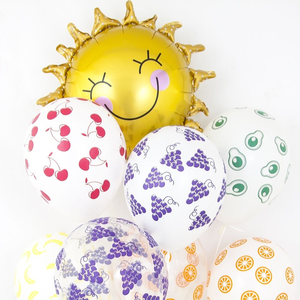 Шар (26"/66 см) Фигура, Солнышко улыбка 1 шт.