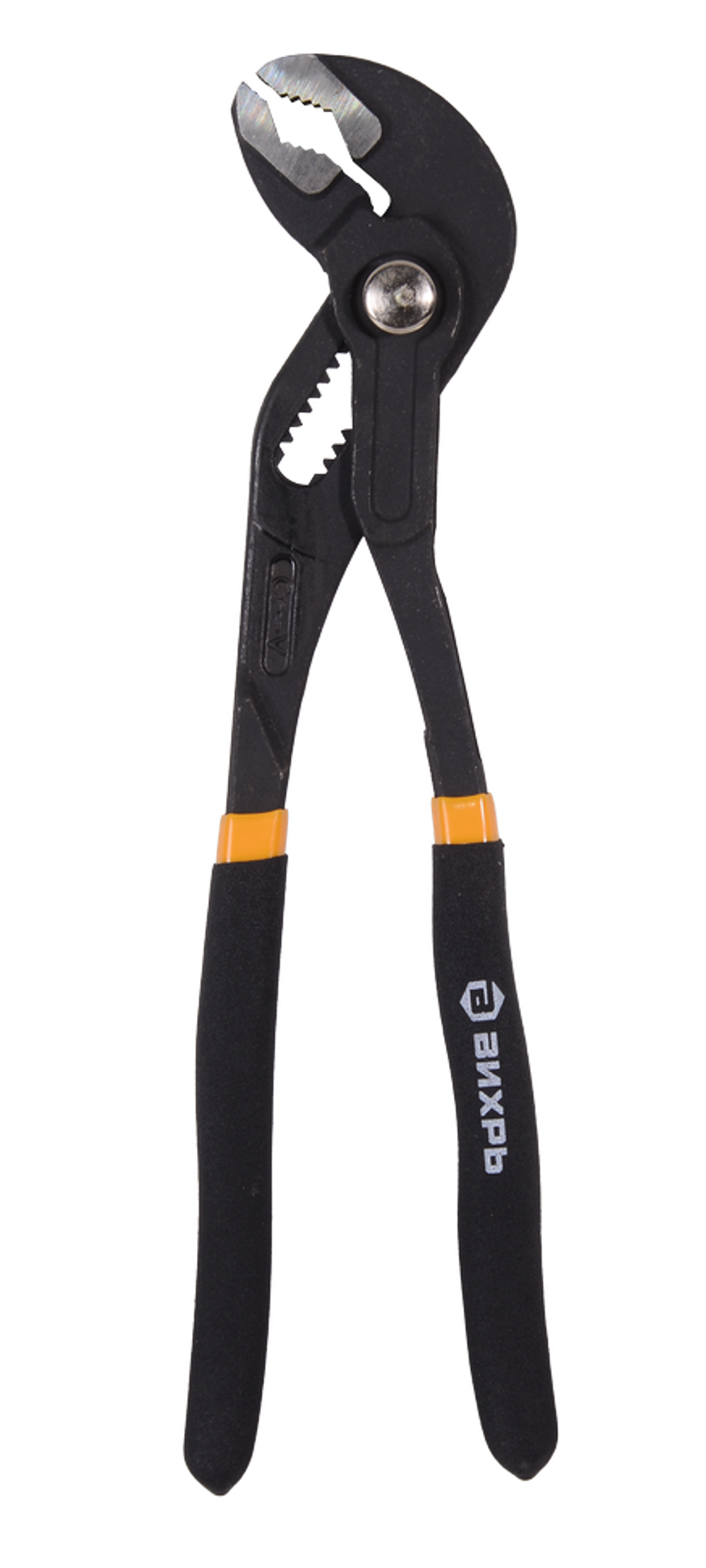 Клещи переставные, 250 мм., кнопочные, обливные рукоятки Вихрь