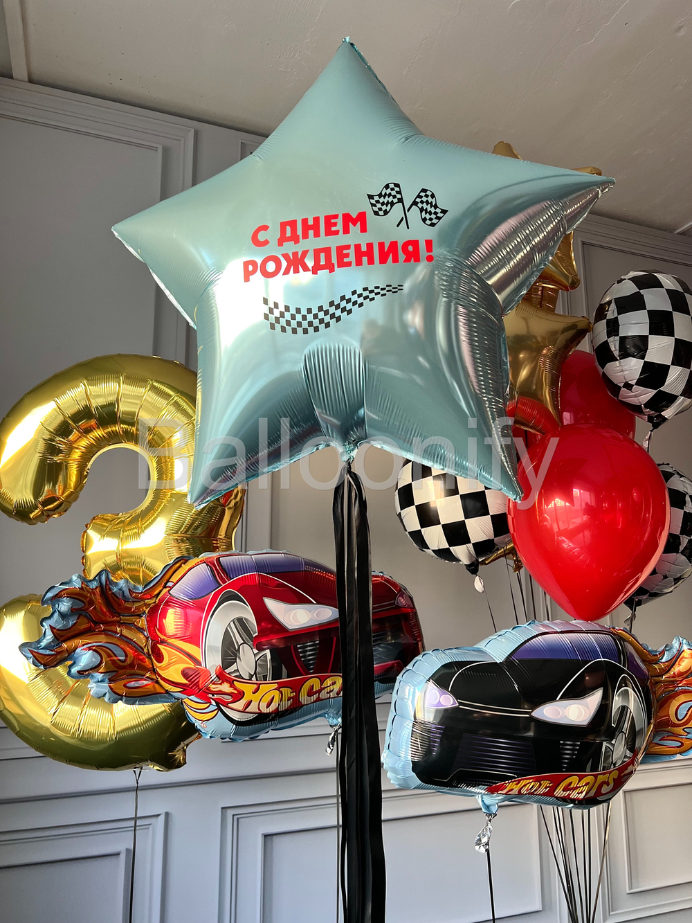 Набор шаров "Гонки" дизайн № 6