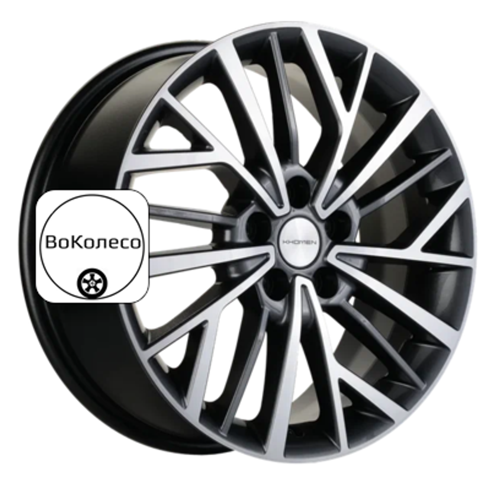 7x17/5x110 ET46 D63,3 KHW1717 (Changan CS35/CS35 Pro) Gray-FP Khomen Wheels