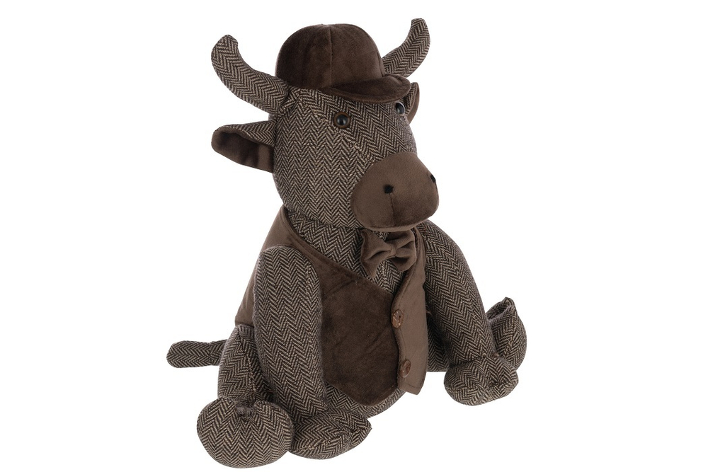 Стопер декоративный "Бык" 35x20x36см Текстиль