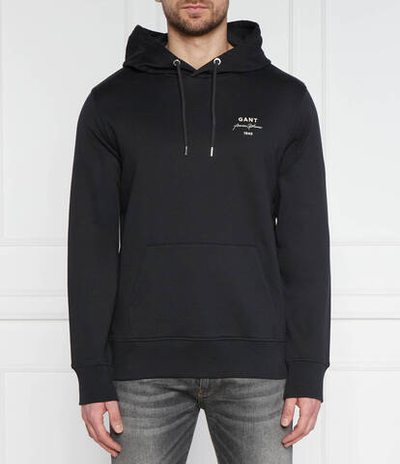 Худи TWILL Gant - черный(2037045)