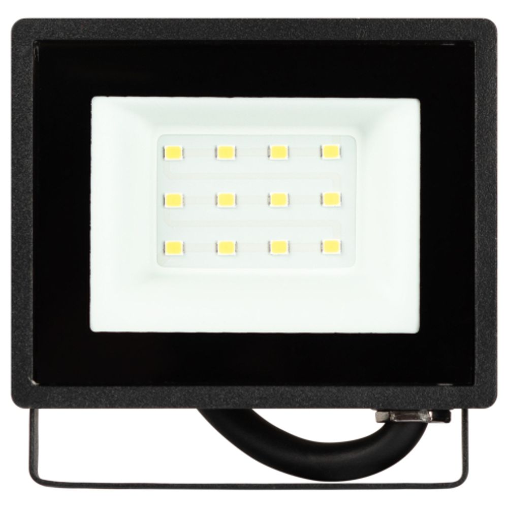Прожектор светодиодный уличный ЭРА LPR-023-0-65K-010 10Вт 800лм 6500K КСС Д 120° 2 года IP65 черный | Прожекторы Стандарт