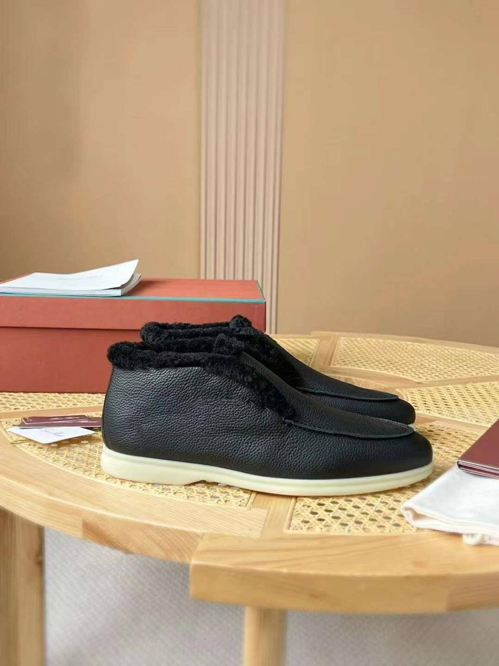 Высокие лоферы Loro Piana