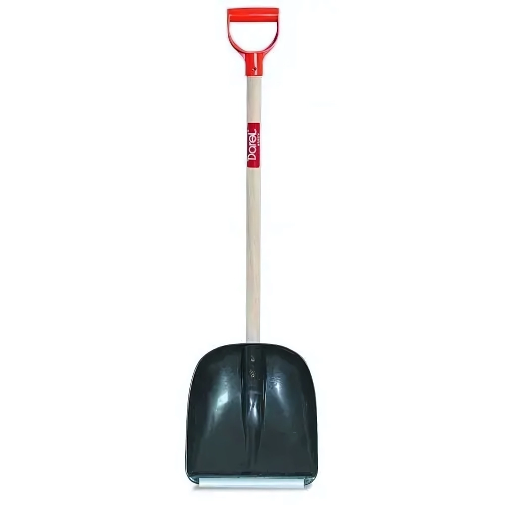 Лопата снегоуборочная малая с ручкой черная