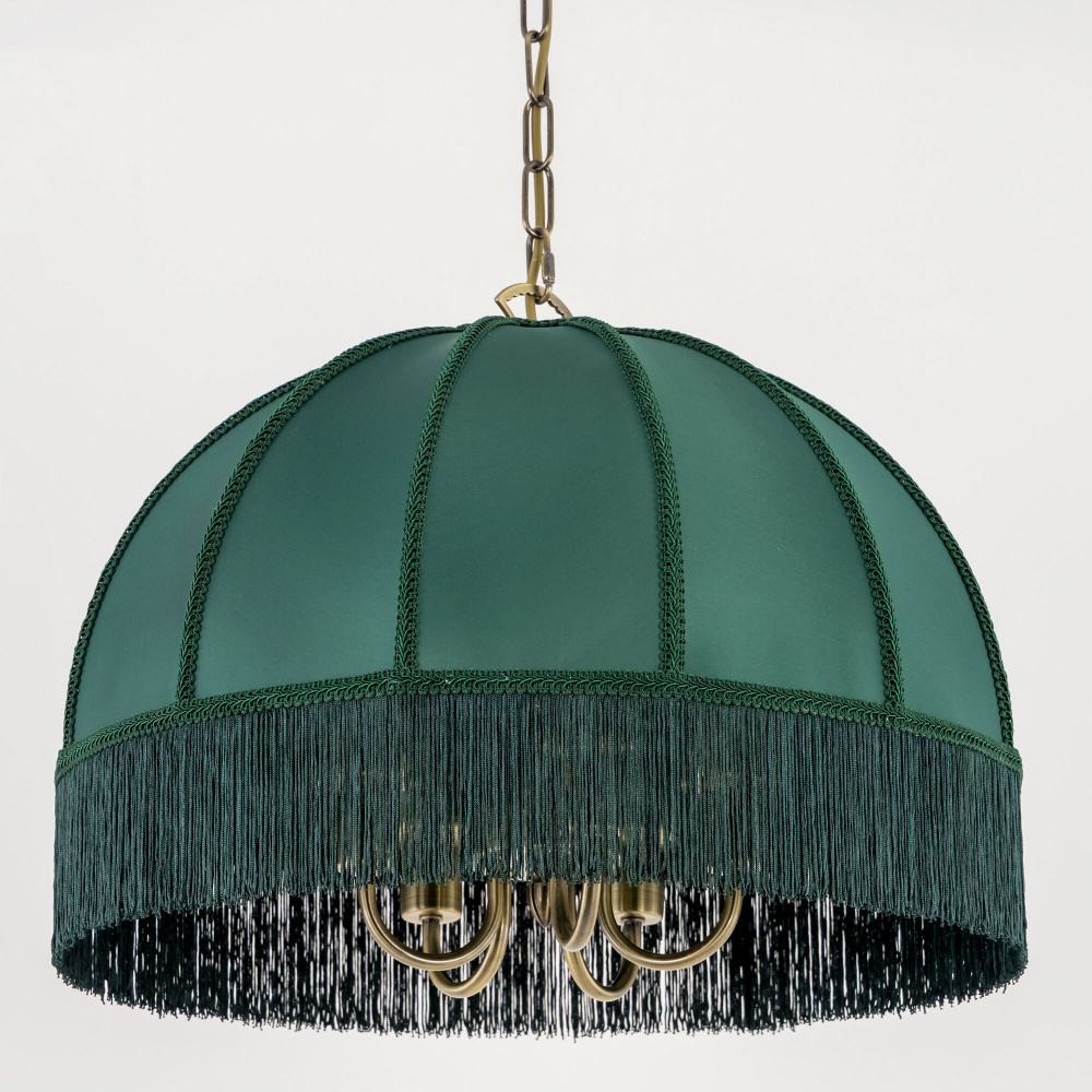 Citilux Базель CL407152 Люстра подвесная с зелёным абажуром