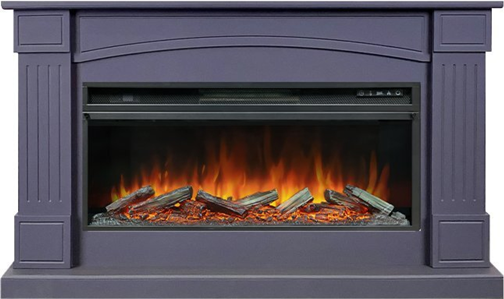Каминокомплект Boston 42 SFT (Разборный) - Серый графит с очагом Vision 42 LOG LED