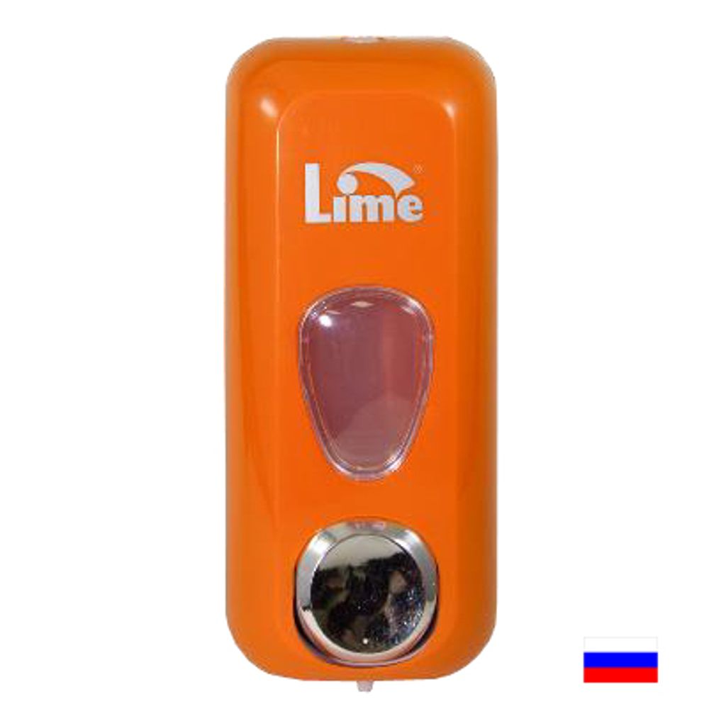 Диспенсер д/жидкого мыла-пены LIME0,6л, оранжевый (972003)