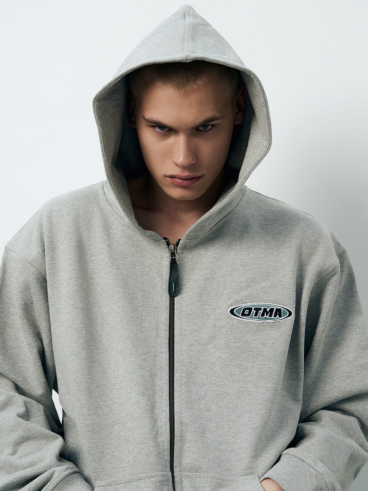 Худи на молнии "GREY"