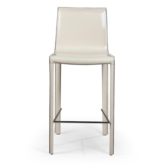 Стул полубарный Barrie, кожа бежевый