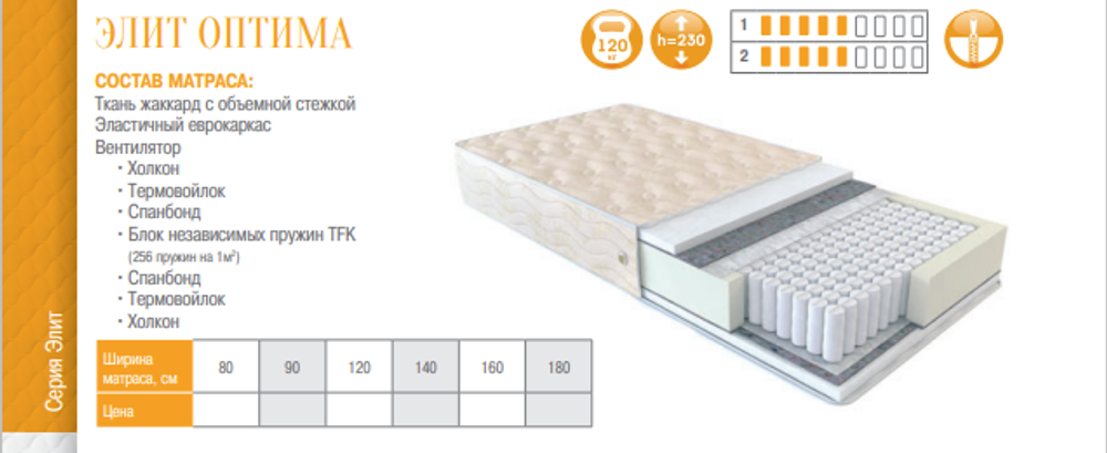 МАТРАС ЭЛИТ ОПТИМА