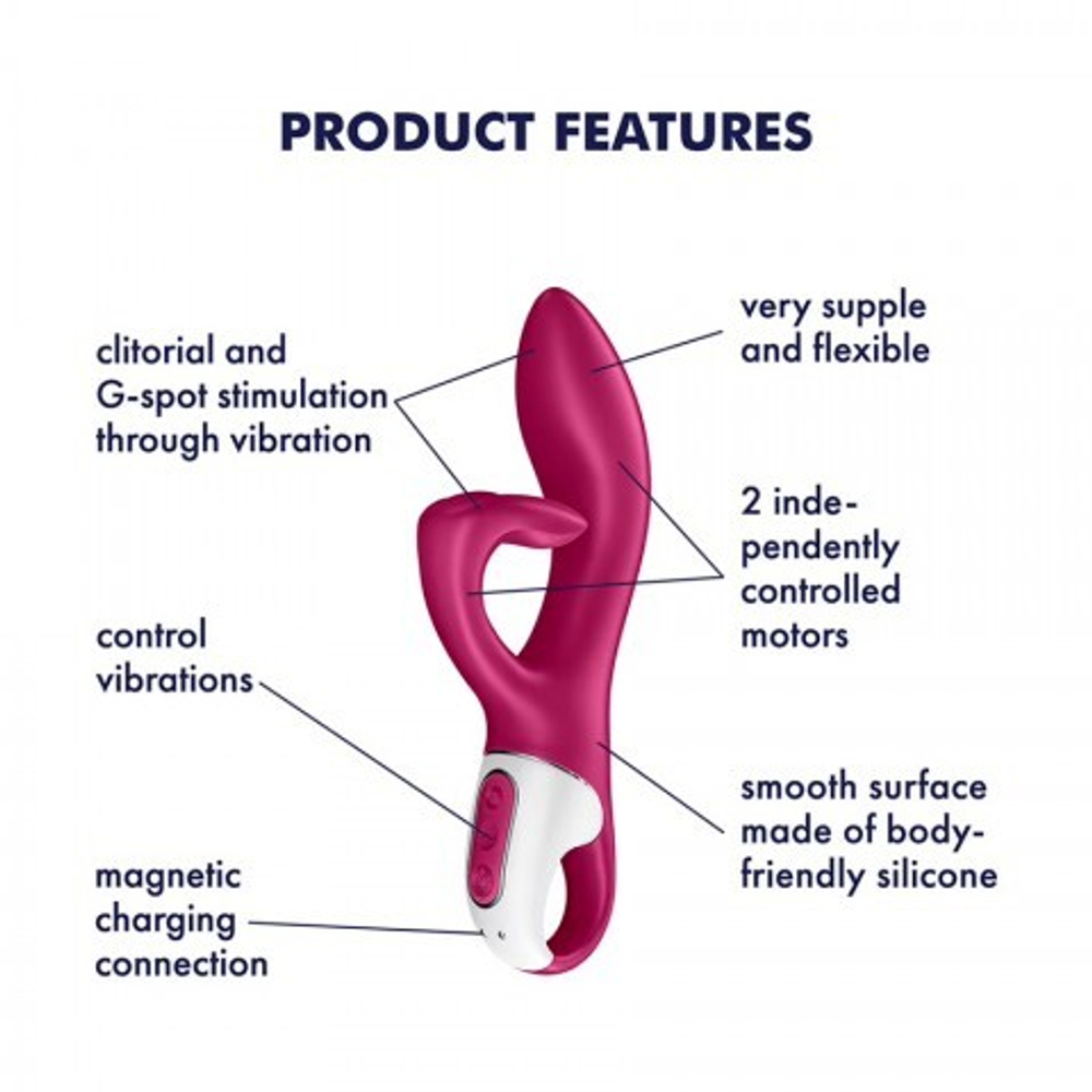 Вибратор-кролик Embrace me berry Satisfyer