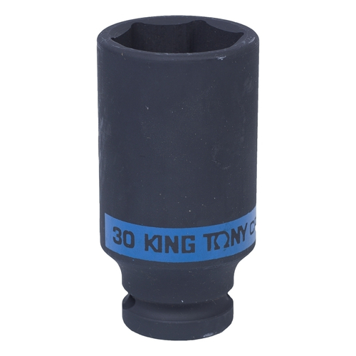 KING TONY (443530M) Головка торцевая ударная глубокая шестигранная 1/2", 30 мм