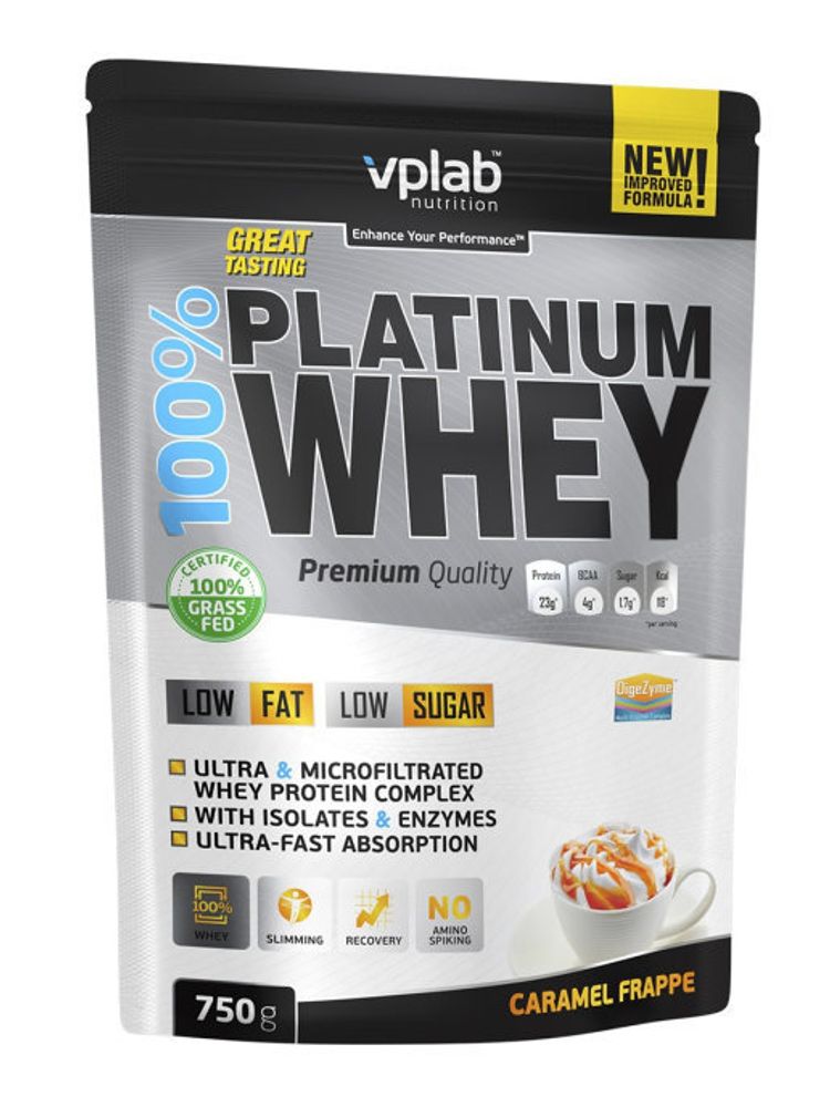 VPlab Platinum Whey 750 гр. карамельный фраппе