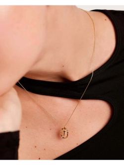 Колье Буква T серебро 925 пробы покрытое золотом