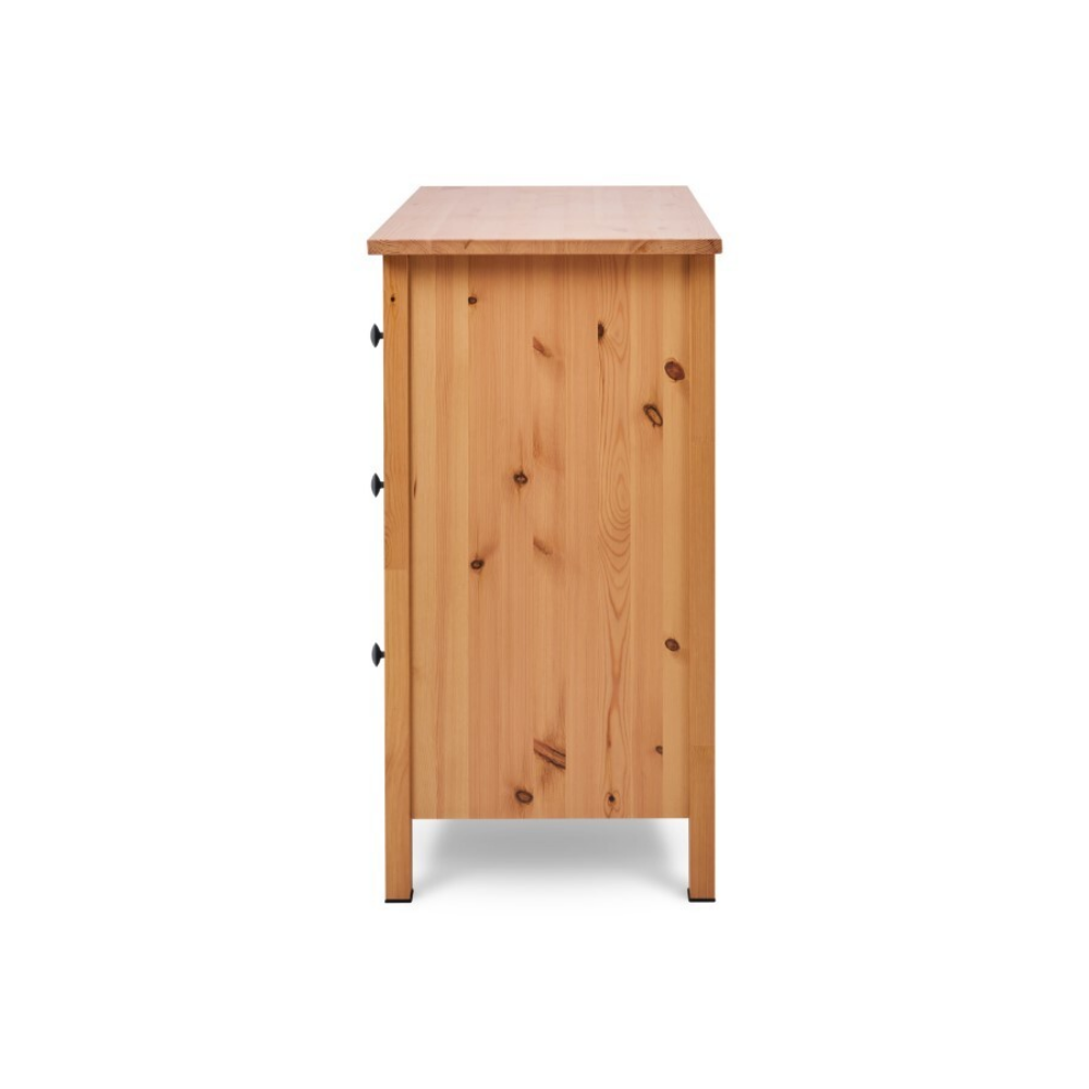 Комод с 8 ящиками деревянный, Хемнэс Hemnes/ Кымор, 160х50х96 см, светло-коричневый