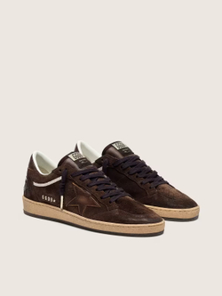 Men's Ball Star in brown suede with brown leather star