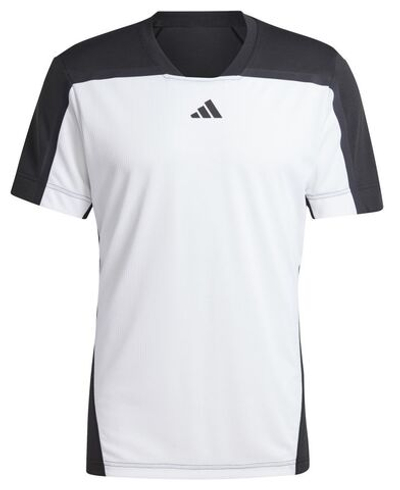 Мужская теннисная футболка Adidas Heat.Rdy FreeLift Pro Polo Shirt - white/black